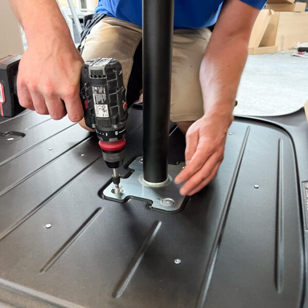 Stolička v akustickej kabíne