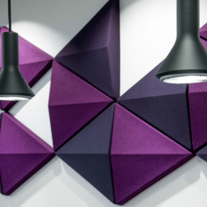 Akustické panely Bits Wall XL vo fialovom prevedení
