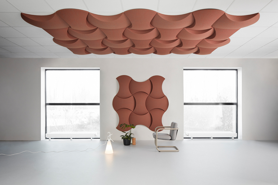 Prevedenia akustických panelov Sky Ceiling na strop